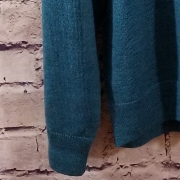 Hart Schaffner Marx Big Man Turquoise Wool Sweater - Picture 3 of 8